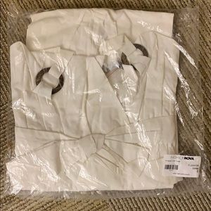 Long white elegant dress with straps